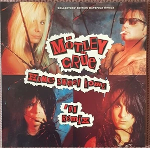 MOTLEY CRUE HOME SWEET HOME '91 REMIX 4-TRACK 12 INCH UK SINGLE,GATEFOLD SLV - Picture 1 of 3
