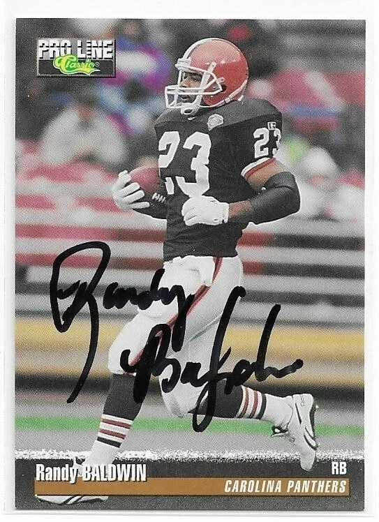 RANDY BALDWIN Autographed Signed 1995 Pro Line Football card 86 Cleveland Browns - Image 1 of 1