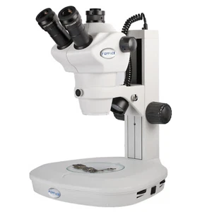 KOPPACE 8X-50X Trinocular Stereo Microscope WF10X/22 Eyepieces Upper&Lower LED - Picture 1 of 6