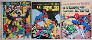  UNE AVENTURE DE L' ARAIGNEE - Lot 3 albums N° 3 N° 18 N° 29 - 1978-85 STRANGE