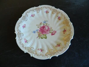 Vintage SCHWARZENHAMMER Platter Ivory Tone Floral Pattern 1950s Made In Germany - Picture 1 of 7