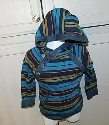 Genuino Niños Osh Kosh Rayas Jersey Sudadera con Capucha Niño Pequeño Talla 12 Mos  Foto 1 de 4