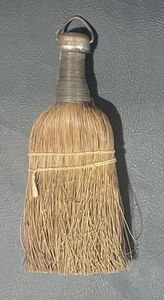 Antique Primitative Wood Wish Hand Broom Wire Wrapped Handle - Picture 1 of 5