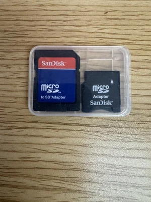 SANDISK MICRO SD TO SD SDHC SDXC ADAPTERS TO FIT 4GB 8GB 16GB 32GB 64GB CARDS - Image 1 of 2