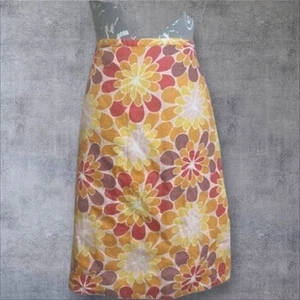 H&M Linen Skirt 60's style Bold Floral print in Size 10 A5 stunning - Picture 1 of 7