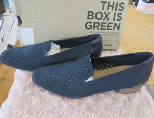 Neu mit Etikett Damenschuhe dunkelblau Wildleder Clarks Juliet Hayes, 11 - Bild 1 von 3
