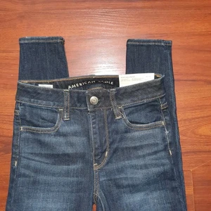American Eagle Next Level Stretch Hi Rise Jegging Women’s 0 Dark blue - Picture 1 of 6