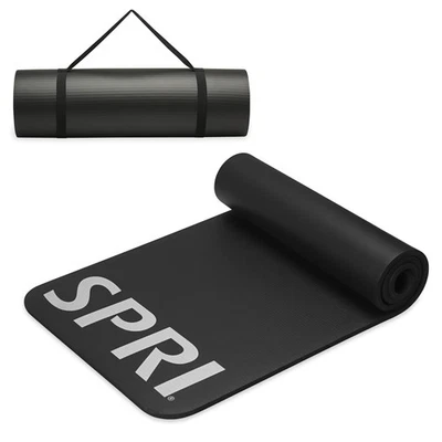 SPRI 12mm Pro Fitness Matt - Thick Exercise Mat for Floor Workouts, Sit-Ups, ... - Image 1 of 4