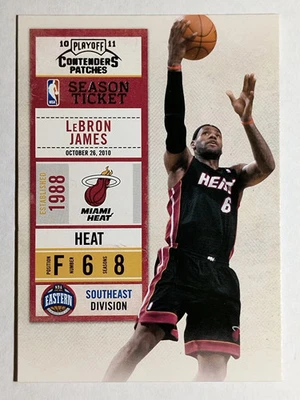 2010-11 Playoff Contenders Patches #93 LeBron James - Image 1 of 2