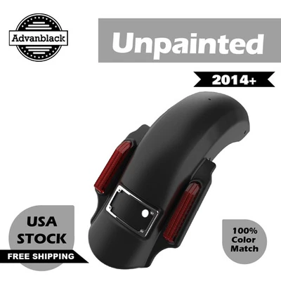 Guardabarros trasero Advanblack Dominator estirado sin pintar para Harley Davidson 2014+ Foto 1 de 4