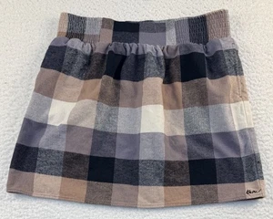 Kavu Women's Plaid Flannel Elastic Waist Skirt Size Large - Picture 1 of 7