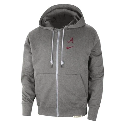 Moletom com capuz Nike masculino cinza urze Alabama maré carmesim edição padrão zíper completo GG - Imagem 1 de 4