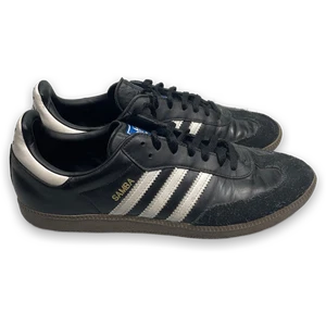 Adidas Samba Classic Black White Leather Soccer Shoes Men's US 10 - Picture 1 of 6