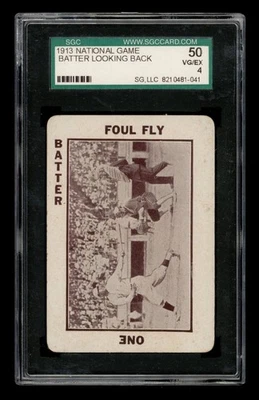 1913 National Game Set-Break Batter Looking Back SGC 4 VG/EX - Image 1 of 3