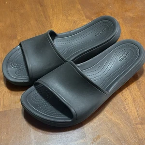 Crocs Iconic Comfort Kadee #210159 schwarze Damen-Pantoletten aus Synthetik Größe 6 - Bild 1 von 6