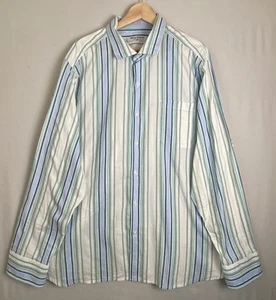Tommy Bahama Mens Pima Cotton Shirt Button Down Long Sleeves Stripes Size XL - Picture 1 of 8