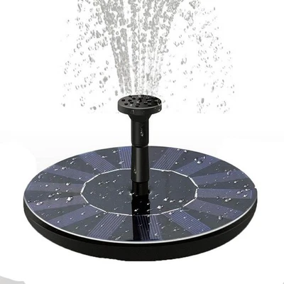 Mini Solar Brunnen Pumpe Solar Panel Wasserpumpe Teich Miniatur Schwimmende - Bild 1 von 4