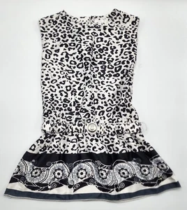 Microbe Girl’s Silky Leopard Tunic Dress Size 4A NWOT - Picture 1 of 6