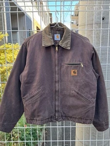 90's Carhartt Detroit Jacket JB0873 Mocha Purple M Vintage Japan - Bild 1 von 4