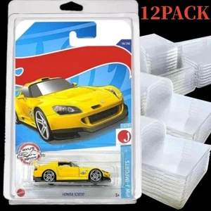 12Pack For Hot Wheels & Matchbox Basic Cars Clear Protector Case Plastic Display - Picture 1 of 8