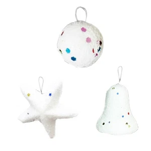 18 Pcs Schneewinde -Dekoration Anhänger Hängende Weihnachtsdekorationen - Bild 1 von 12