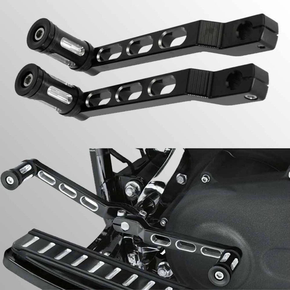 Heel/Toe Shift Lever Shifter Peg For Harley Softail Touring Road Glide FatBoy CT Foto 1 de 4