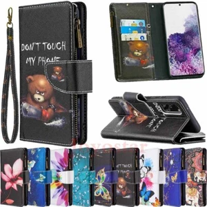 For Samsung S20 Ultra S10 S9+ A20e A50 A51 A71 Painted Wallet Leather Case Cover - Picture 1 of 39