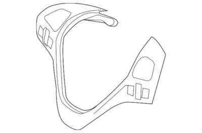 Cubierta del volante delantero izquierdo original Ford Lincoln MKX 2011-2012 BA1Z-3D758-AA Foto 1 de 2