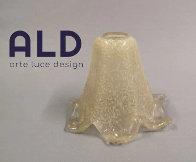 Coppia boccie di ricambio lampadario lampada applique in vetro attacco e14 - Immagine 1 di 4