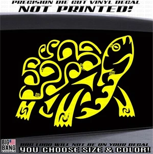 Tribal Turtle Tortoises Vinyl Decal Sticker Love Hermann's African Spur-thighed - Picture 1 of 7