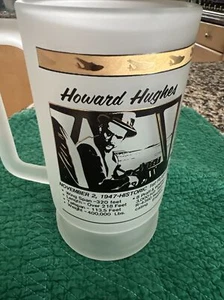 HOWARD HUGHES & SPRUCE GOOSE FROSTED GROSSER BECHER 22K GOLD KAPAN HENT CO AVIATION - Bild 1 von 12