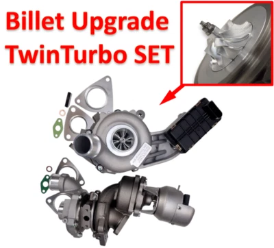 Billet Turbolader Jaguar XF XJ 3.0D Land-Rover Discovery TDV6 Rechte+Linke Turbo - Bild 1 von 4