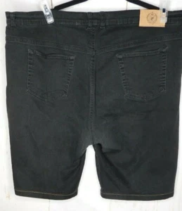 Gloria Vanderbilt Women's Plus Tag Size 42 Black 5 Pocket Denim Jean Shorts - Picture 1 of 11