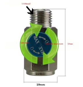 1/4inch NPT Thread Air Flow Regulator Compressor Adjust Valve Control Accessory - Picture 1 of 12