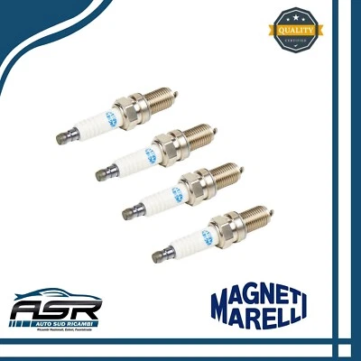 KIT 4 CANDELE MAGNETI MARELLI FIAT 500 GRANDE PUNTO 595 ABARTH IKR9J8 55249868 - Imagen 1 de 4