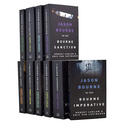 Jason Bourne 10 Book Set By Robert Ludlum & Eric Van Lustbader - Fiction - PB - Image 1 of 4