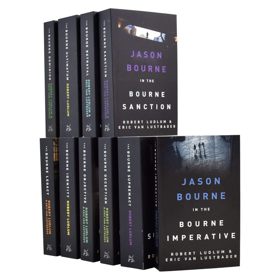 Jason Bourne 10 Book Set By Robert Ludlum & Eric Van Lustbader - Fiction - PB - Image 1 of 4