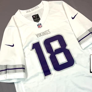 New Nike Justin Jefferson Minnesota Vikings Alternate ICE Game Jersey Sz S $130 - Picture 1 of 12