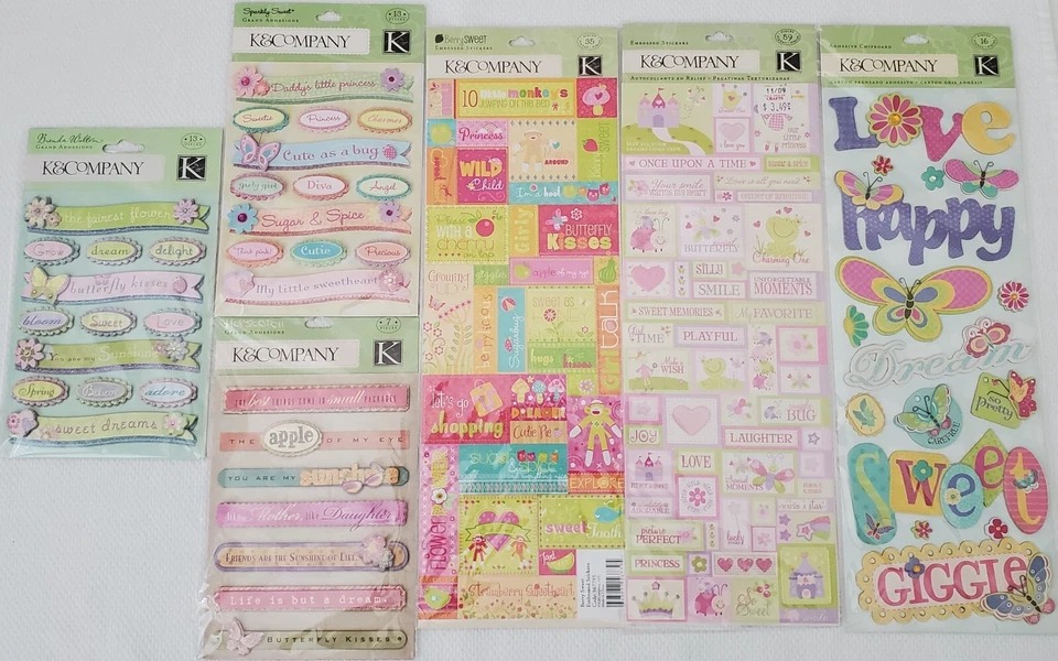 *YOU CHOOSE* K&Company - LITTLE PRINCESS/DADDY'S GIRL Dimensional Stickers - Image 1 of 4