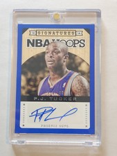 PJ TUCKER 2013-14 PANINI NBA HOOPS #86 SIGNATURES AUTO PHOENIX SUNS BLUE 41/100