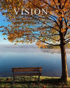Warren Buffett Zitat Vision Motivation Poster Kunstdruck Wall Street Wanddeko - Bild 1 von 1