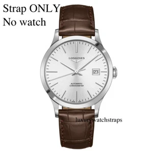 LEDER UHRENARMBAND m. SCHLIESSE FÜR LONGINES UHREN 18mm 20mm 22mm SCHWARZ BRAUN - Bild 1 von 20