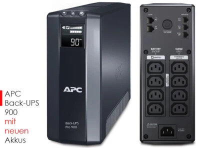 900VA 540W APC BR900GI USV UPS NOTSTROM STROMÜBERBRÜCKUNG ALLE AKKUS NEU V680 - Bild 1 von 4