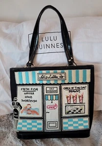 Lulu Guinness Medium Shop Front Edith Bag ' Lulu's Lobster Pot' Extremely Rare! - Picture 1 of 10