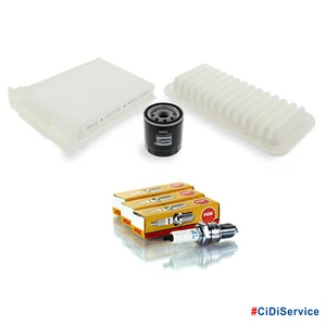 Kit Tagliando 3 Filtri + 3 Candele NGK Citroen C1 Peugeot 107 Toyota Aygo 1.0 - Imagen 1 de 2