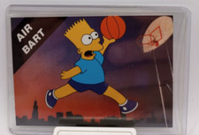 1990 BRODER Bart Simpson "Air Bart" Michael Jordan Promo Card The Simpsons