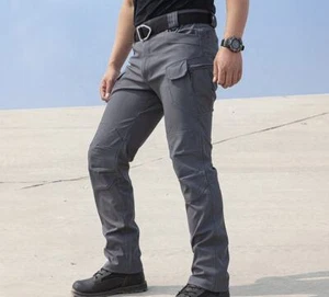 Mens Cargo Pants Tactical Waterproof Work Pants Outdoor Hiking Combat Trousers - Picture 1 of 34
