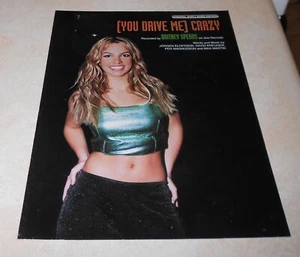 Original 1999 Britney Spears (You Drive Me) Crazy 6 Seiten Noten - Bild 1 von 2