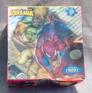 Marvel Lenticular 48 piece Spider-Man Puzzle Spider Sense NIB - Picture 1 of 6