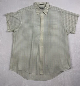 David Taylor mens button up dress shirt XL 18-1/2 short sleeve - Picture 1 of 17